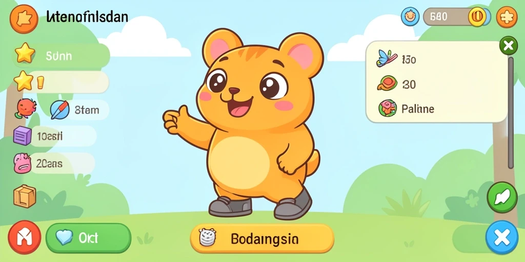 Screenshot menunjukkan aksi seru di lapangan.