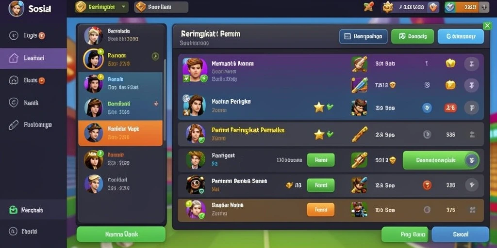 Tampilan antarmuka yang memikat dan user-friendly.