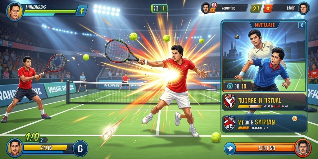 Screenshot menunjukkan karakter utama dalam aksi.