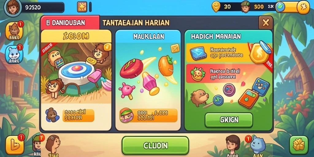 Screenshot menunjukkan grafik game yang memukau.